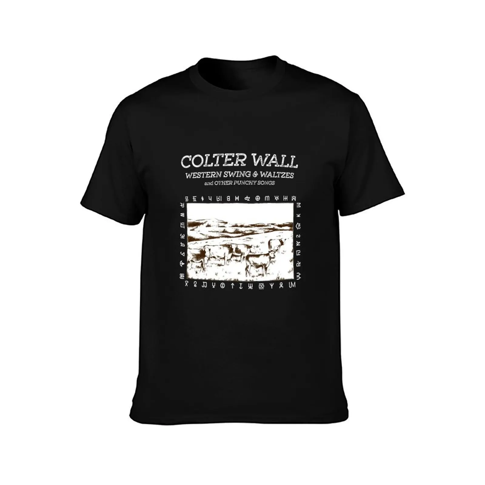 Colter Wall Western Tour 2020 nekat12 ao den T-Shirt t shirt men 100% cotton luxury brand T-Shirt