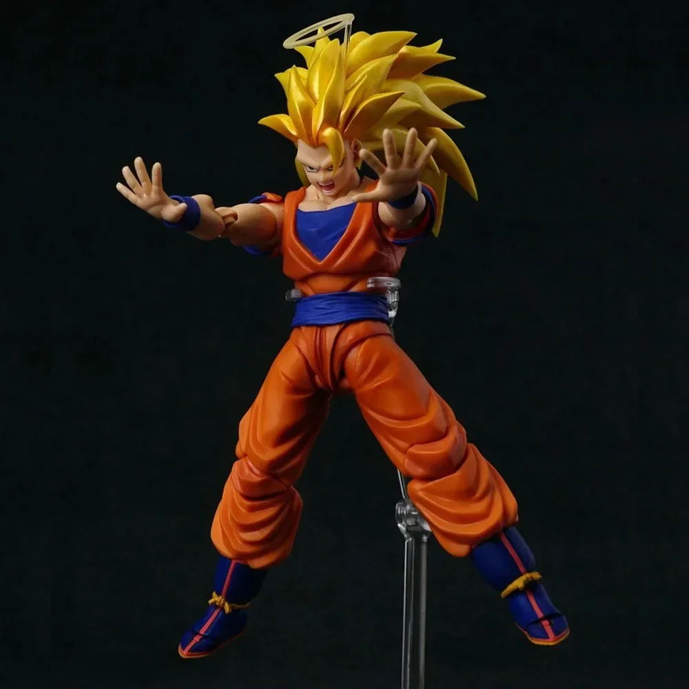 Dragon Ball Son Goku Super Saiyan 3 Action Figure Second Version Original BANDAI S.H.Figuarts Anime Collectible Model Toys Gifts