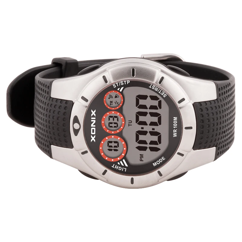 XONIX جديد كلاسيكي الرجال الساعات الرياضية السباحة مقاوم للماء 100 متر الرقمية النساء موضة عادية إلكترونيات ساعات المعصم Relojes GL #3