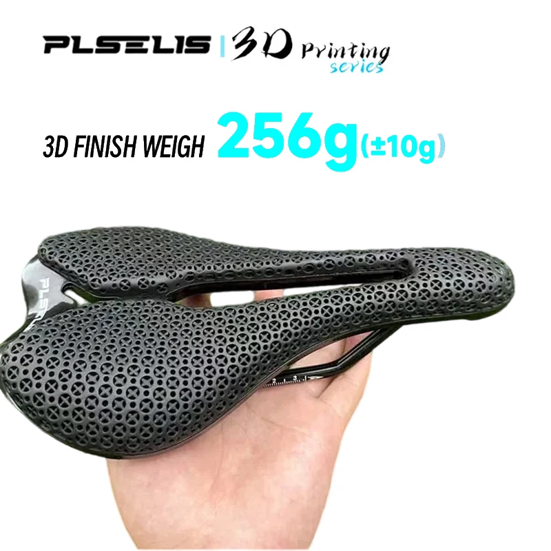 

PLSELIS Carbon 3D-Printed Performance Saddle - Hollow Breathable Short-Nose MTB/Road Bike Seat Breathable Ergonomic Padding