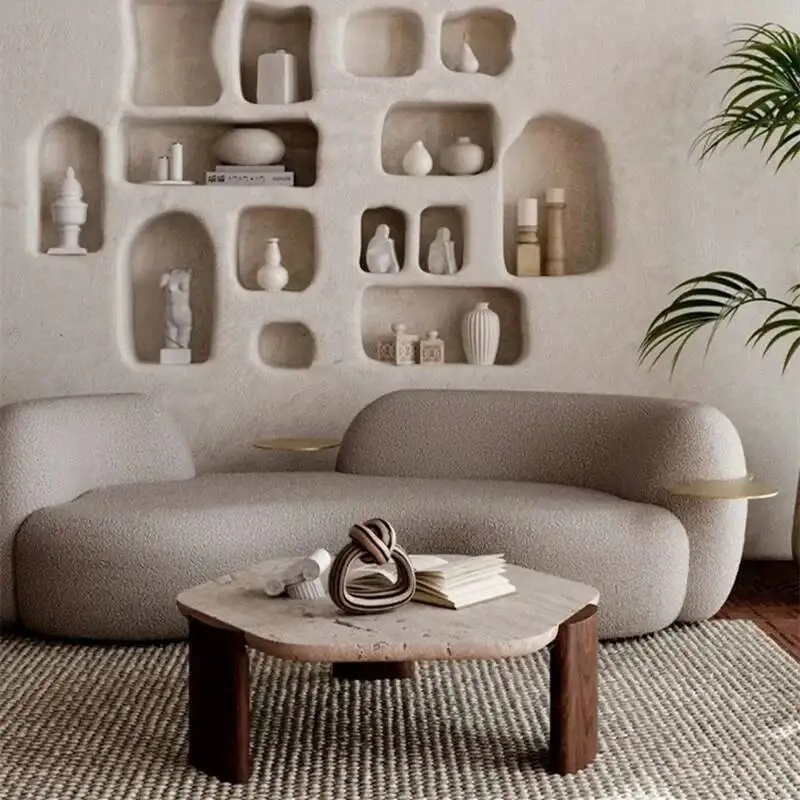 

Bedroom Japanese Marble Nordic Coffee Tables Sofa Design Standing Side Table Floor Unique Aesthetic Table Basse Home Decoration