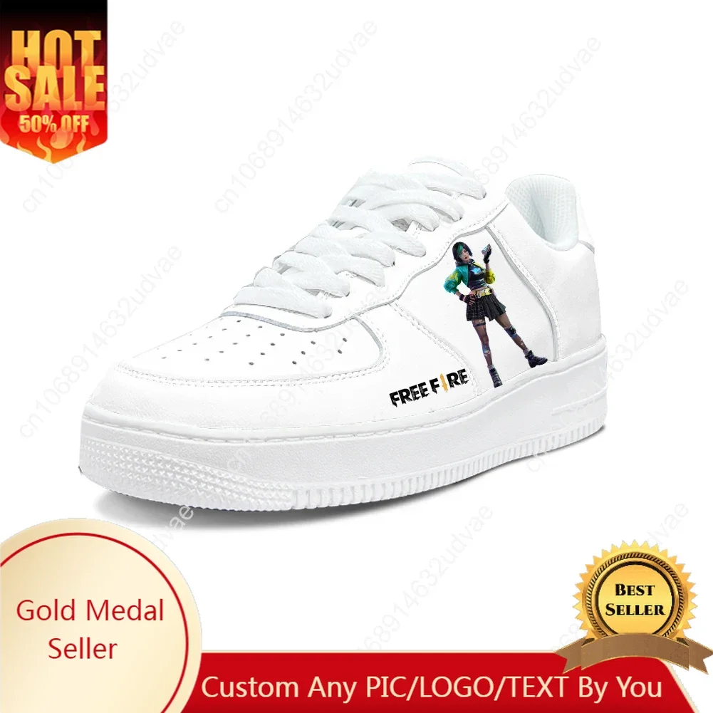 

Garena Free Fire Casual Shoes Platform Shoe Sneakers Mens Womens Teenager Flats Custom Made Sneaker 3D Kateboarding Footwear