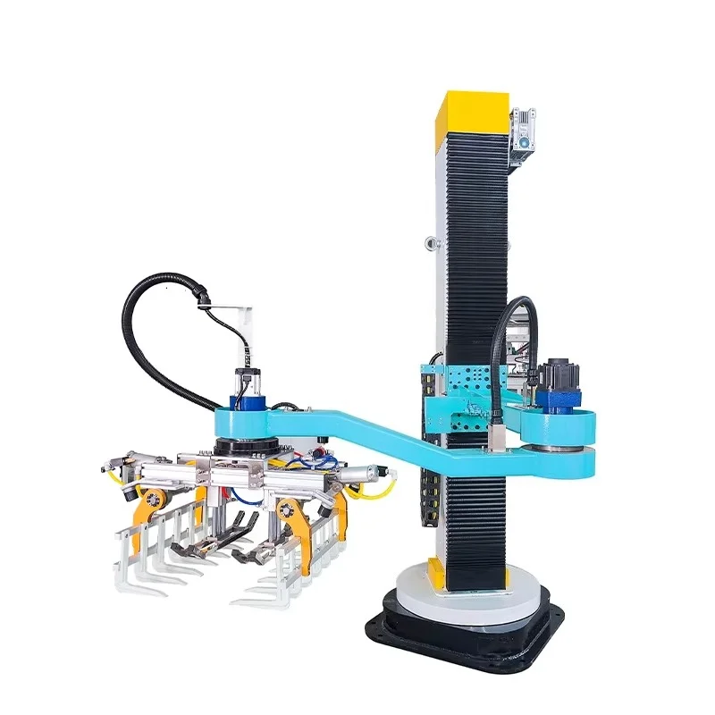 Single Column Joint Carton Case Robot Automatic Palletizer Cement Bags Pallet Packing Palletizering Machine Robot Stacker