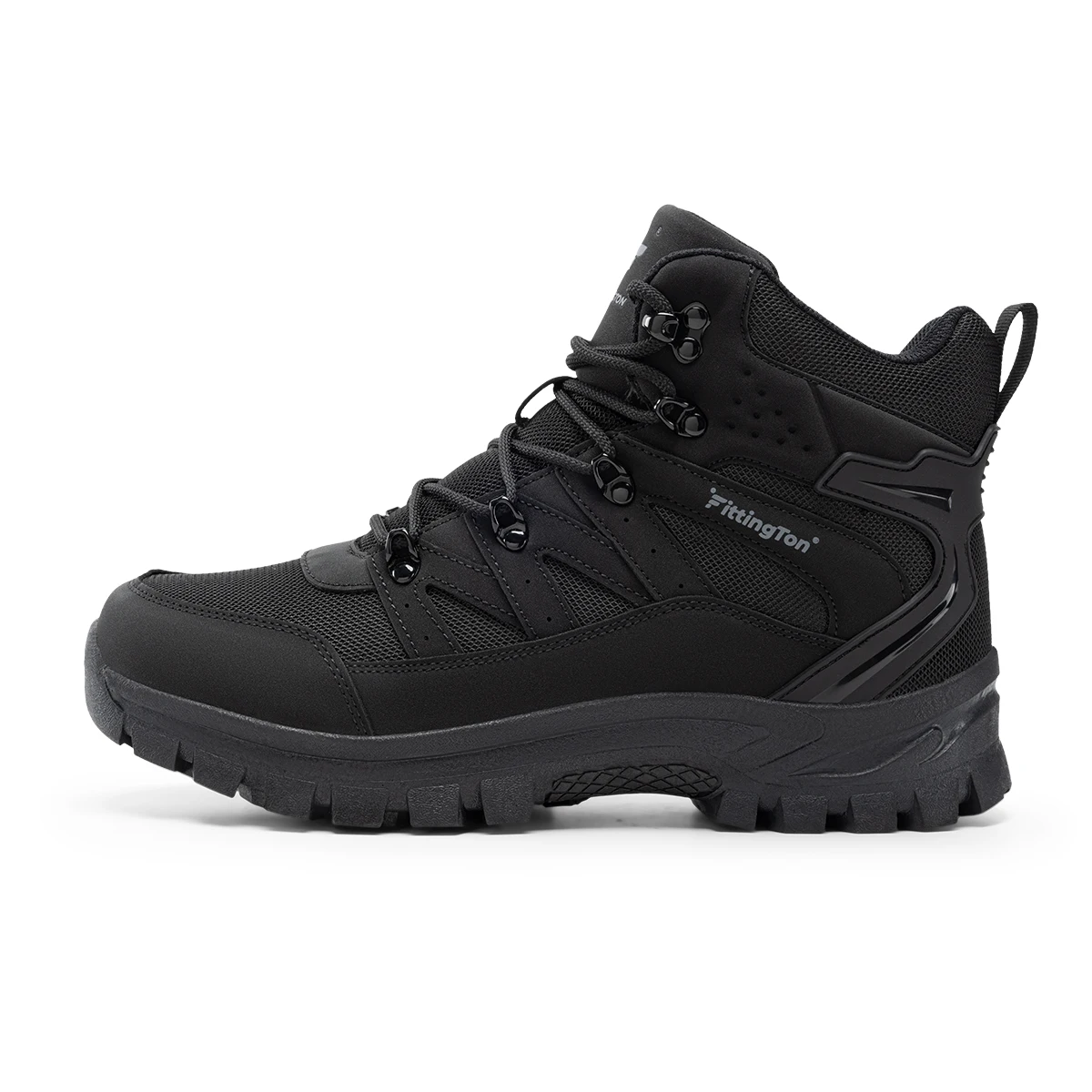Fittington Men's Hiking Boots Water-resistant Wide Toe Trekking Tactical Boot Arch Support Comfort Casual Sports Shoes for Men
