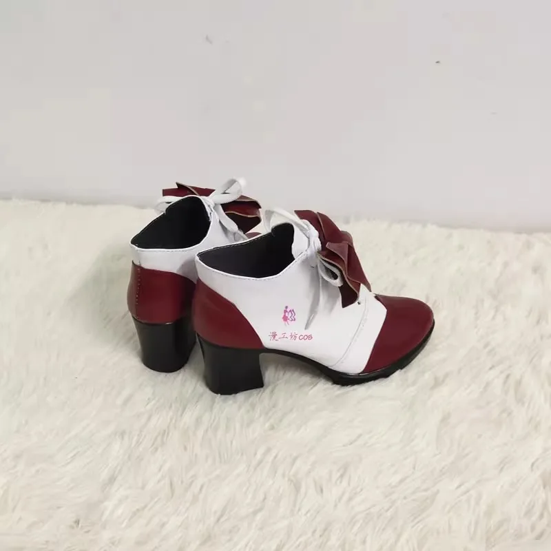 Chaussures de Costume de Cosplay de majordome noir Ciel Phantomhive, chaussures de couleur thé noir faites à la main