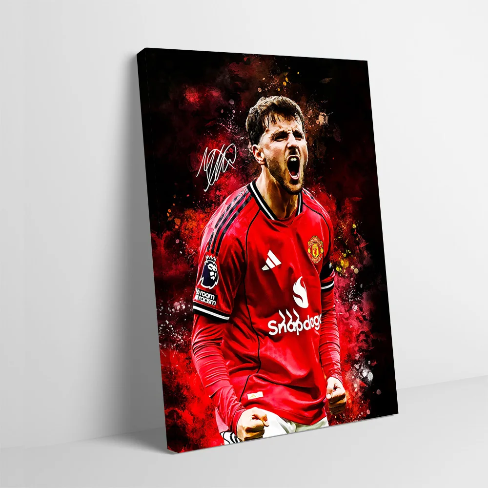 Mason Mount Soccer Player Celebrating Poster Customizable Printed Canvas Painting Wall Art Gift for Room Decorating Interior