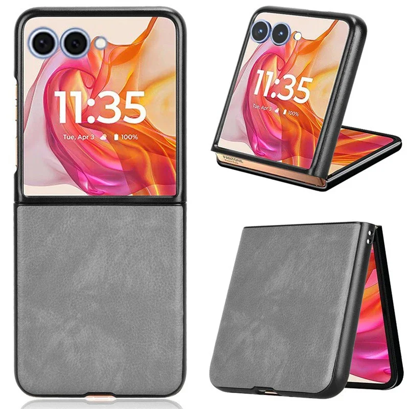 

For Samsung Galaxy Z Flip 7 FE Case Leather Silicone Flip Case foldable Shell For Samsung Galaxy Z Flip 7 FE Cover Funda Capa