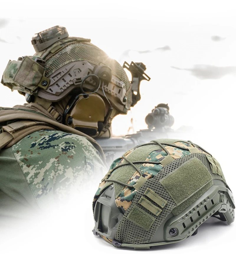 

Tactical helmet cloth Helmet cover Elastic helmet cover Camouflage helmet fast helmet cloth MH PJ BJ tactical helmet cover