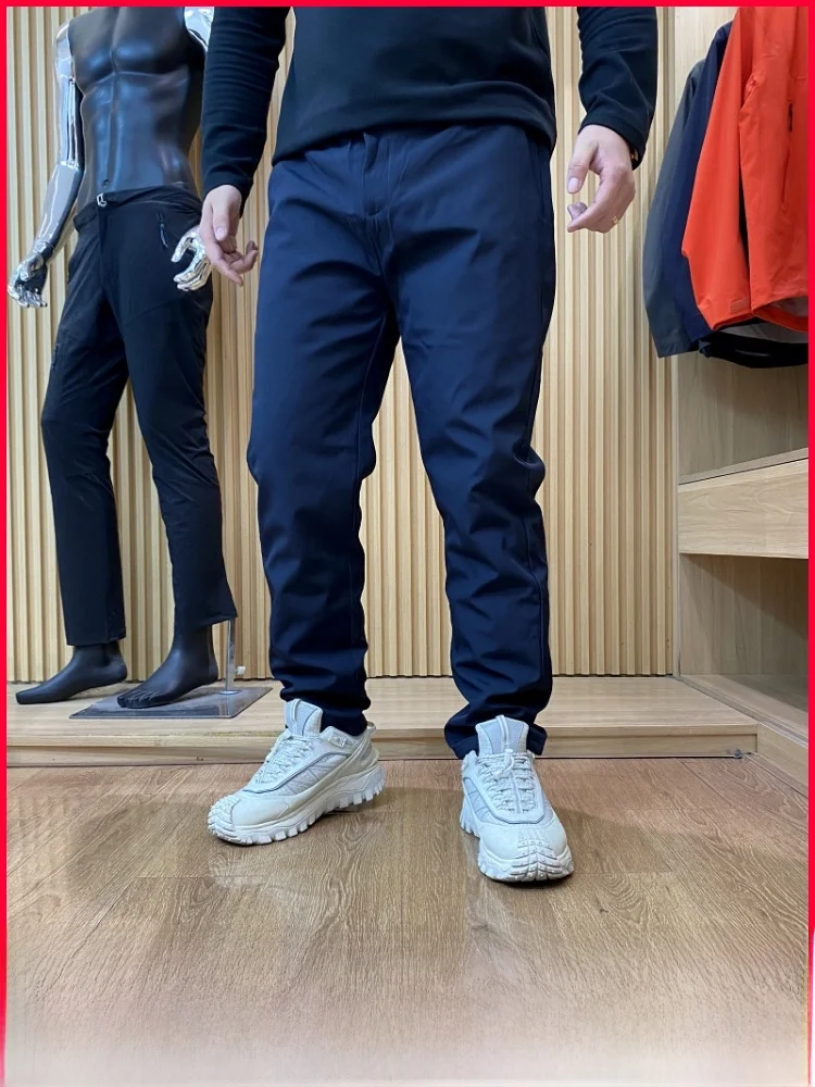 

Мужские брюки из гусиного пуха, прямого кроя, для активного отдыха, повседневные, теплые, ветрозащитные, легкие, зимние, модные, из полиэфирного волокна, длинные.