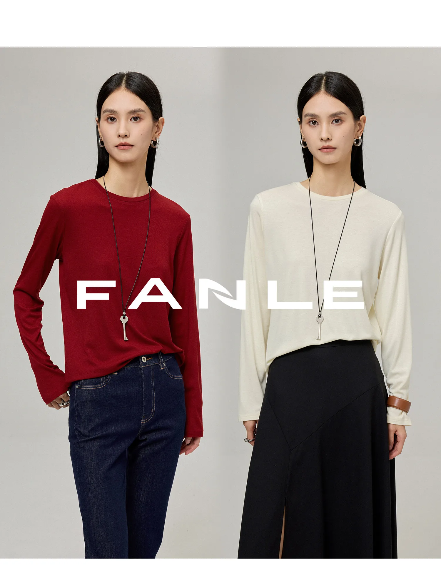 

Camere Protein Wool Long Sve Base Layer T-irt Soft And Warm FANLE STUDIOS op Exclusive Gentlewoman's Faion