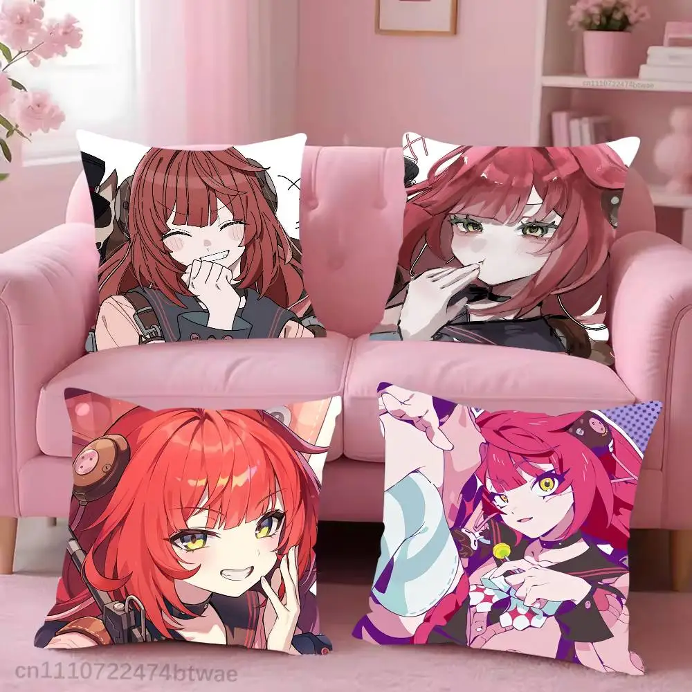ZZZ U-UkinaMi Yuzuha Pillow Case For Sofa Bedroom Living Room Plush Cushion Cover Decorations and Protector