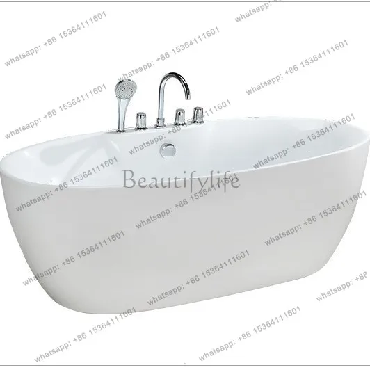 Hotel Clubhouse Surfing Jacuzzi Adult Freestanding Oval Acrylic Bath