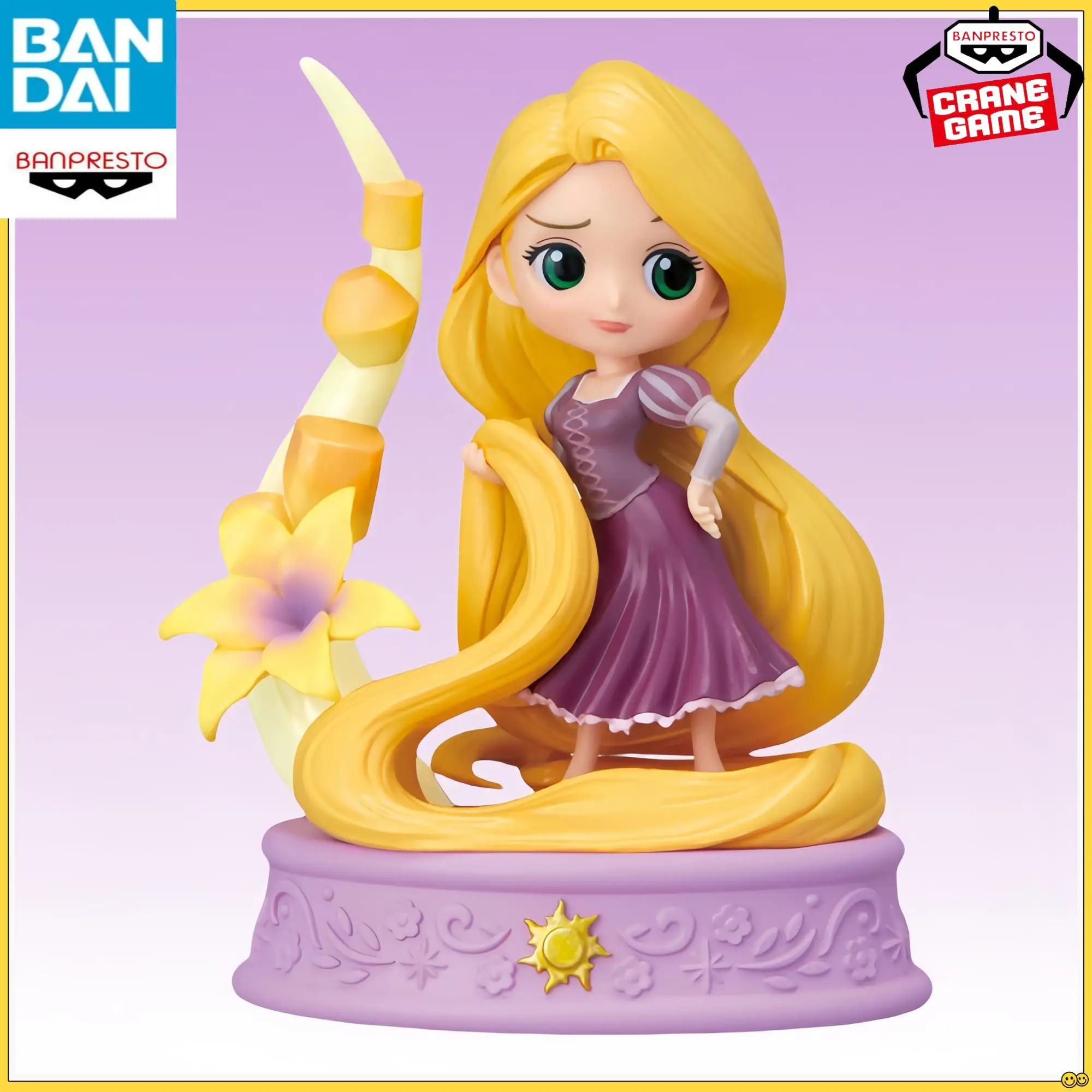 

In Stock Banpresto Bandai Q Posket Stories Disney Characters -Rapunzel 8Cm Chibi-Style Cute Standing Figure Figure Model