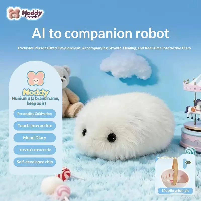 Robot de Peluche Interactivo con IA, Juguete de Compañía Emocional, Control por Voz, Cuentacuentos, Regalo para Niños, Cumpleaños, Días Festivos, Robot Parlante