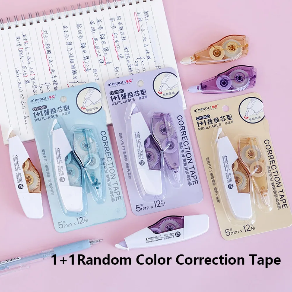 Refillable Correction Tape Scrapbooking Mini Double-sided Roller Tape Portable Altered Tool Tape Dispenser Office School Supply