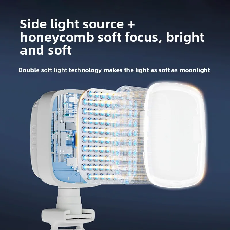 Luce di riempimento per telefono cellulare Clip Tofu Beauty Light Mini trasmissione in diretta Selfie Lighting Luce tascabile per foto Compatta