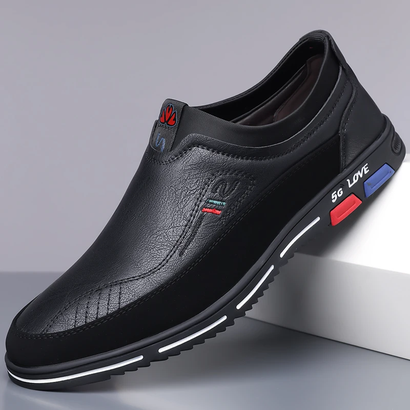 

Men's Slip-on Loafers, Comfortable Soft Sole Business Casual Shoes, Breathable & Non-slip for Outdoor Use and Driving-XH8765
