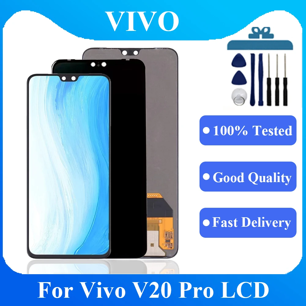 

ДЛЯ vivo v20 Pro 2018 LCD дисплей кодирующий преобразователь сенсорного экрана в сборе Замена для vivo v20 pro Lcd дисплей