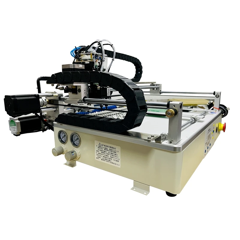 Q1 Dual Heads 25 Bits Desktop Full Automatic SMT Pick Place Machine Chip Mounter Solder Station with 4 Head