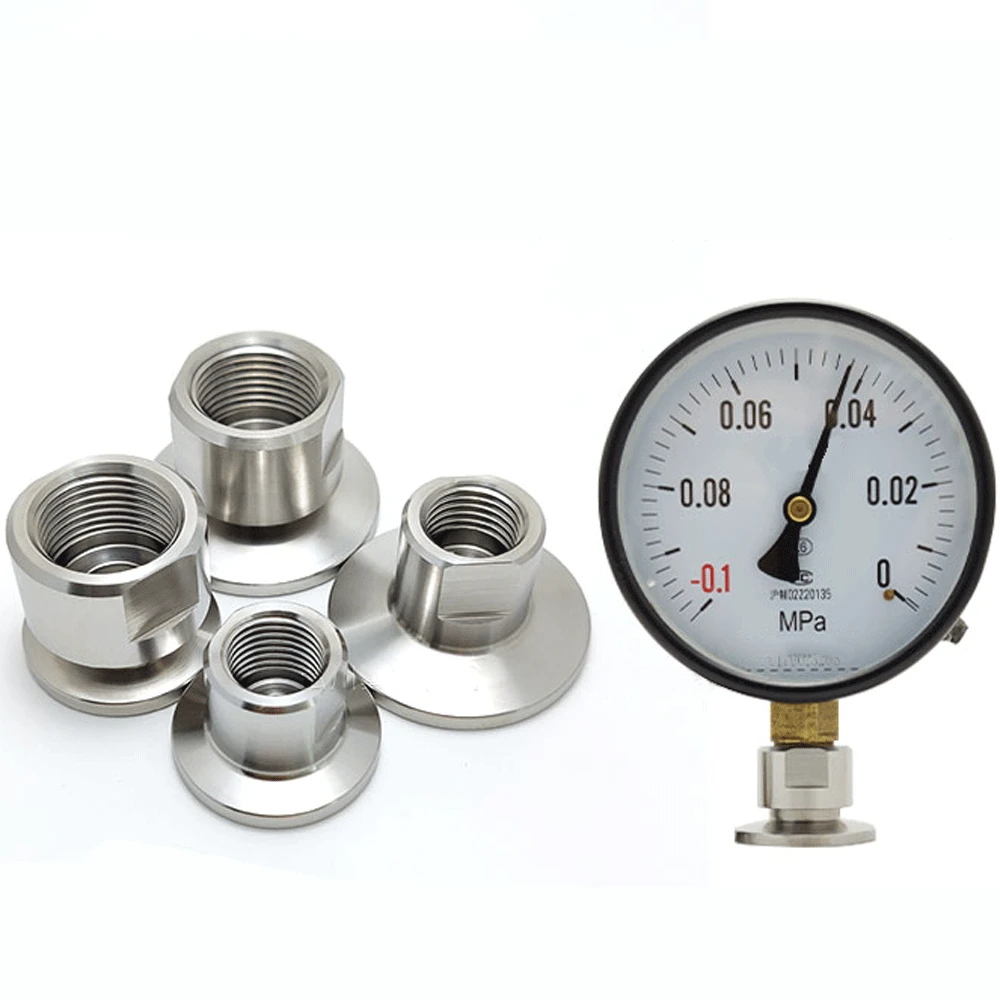 M14x1, 5mm m20x1, 5mm metrische Buchse männlich bis kf16 kf25 Vakuum flansch Sanitär rohr verschraubung sus304 Edelstahl – Detail 1