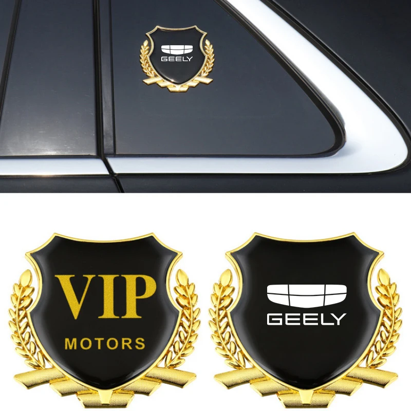 Car emblem 3D Metal Badge Sticker Wheat Ear Shape Car Window Decoration Sticker Accessories for Geely MONJARO STARRAY EX2 Geome