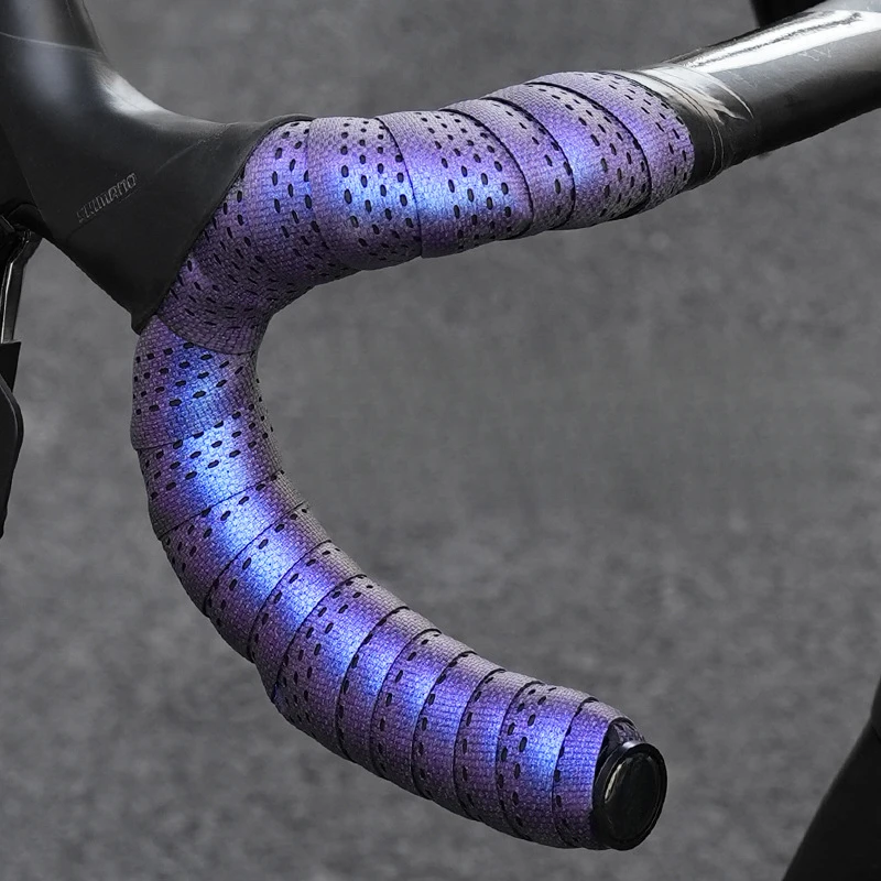 

Лента на руль велосипеда EVAB, дышащая, нескользящая, утолщенная, ленты на руль шоссейного велосипеда, фиолетовый велосипедный ремень, снаряжение для верховой езды