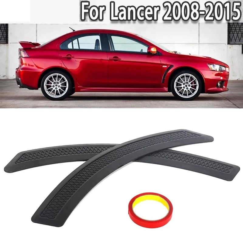 8Pcs Car Front Fender Side Vent Sticker Cover EVO Style For Mitsubishi Lancer 2008-2015