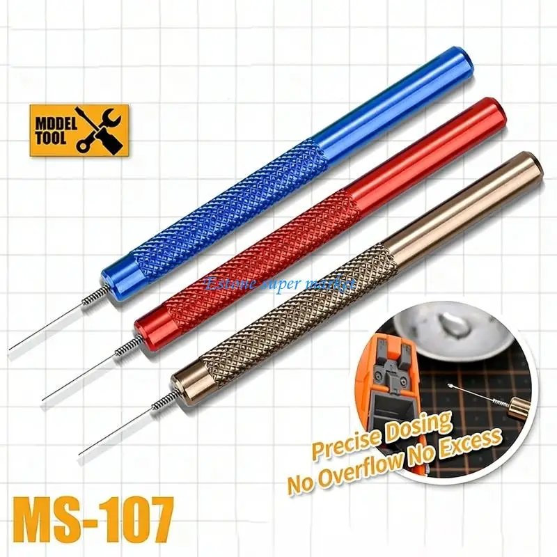 

090B Metal Paste Applicator Replacing Plastic Heads for Precise Paste Control in Model Projects and Crafts