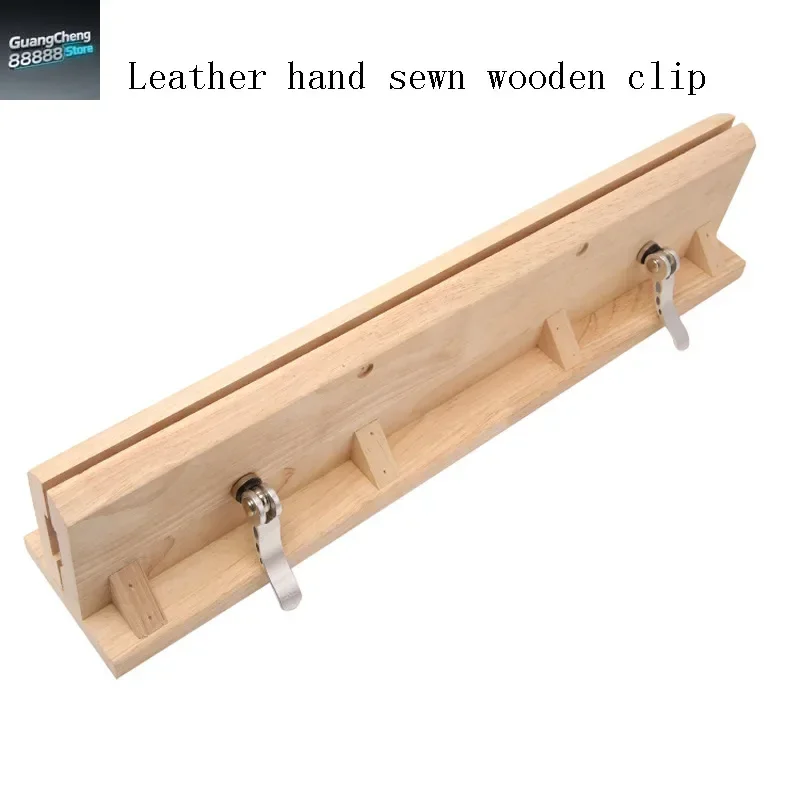 Wooden Leather Retaining Clip Hand-Stitched Sewing Horse Leathercraft Table Pony Clamp Leather Stitching Pony