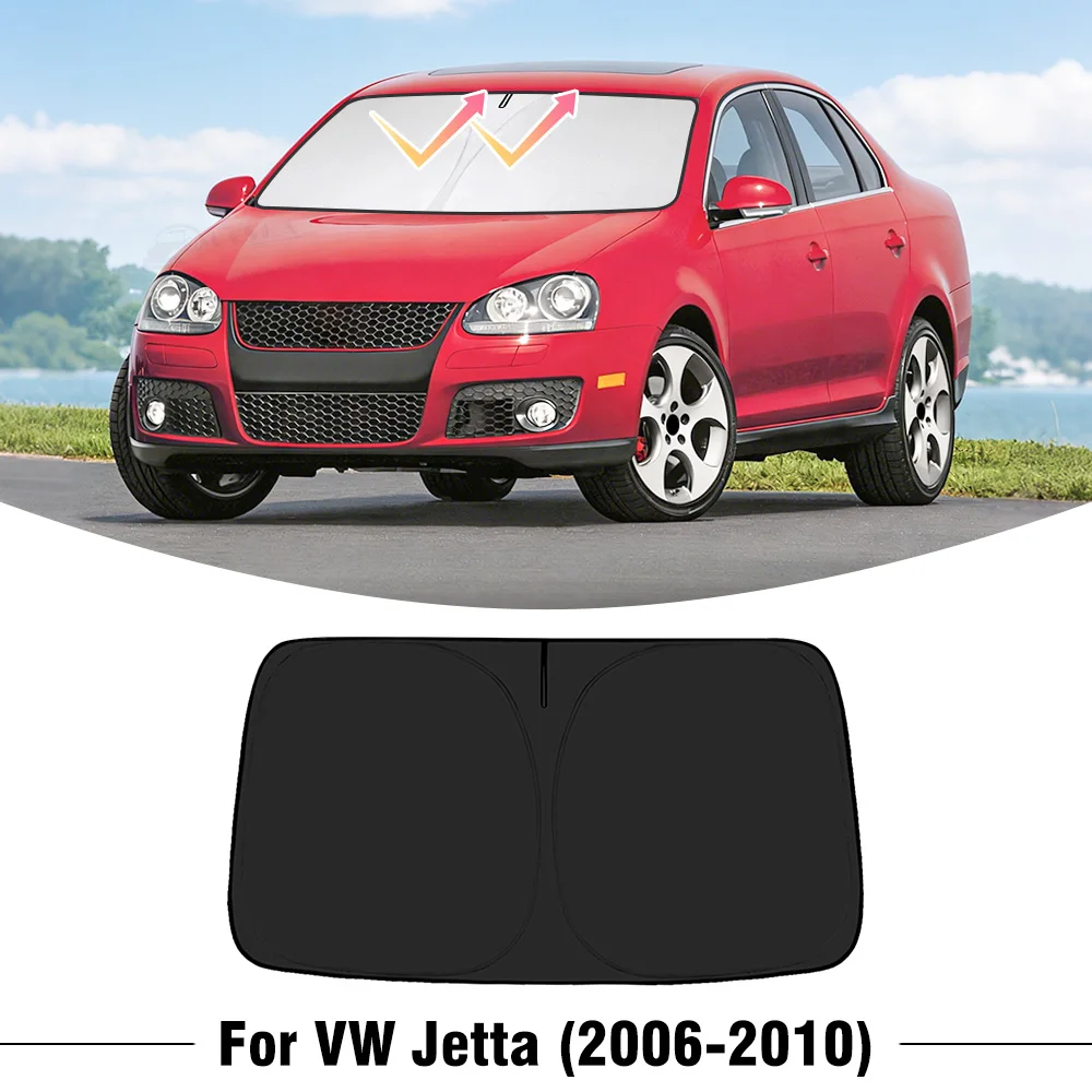 

For Volkswagen VW Jetta 2006-2008 2009 2010 Car Windshield Sunshade Cover Front Window Sun Shade Visor UV Protection Accessories