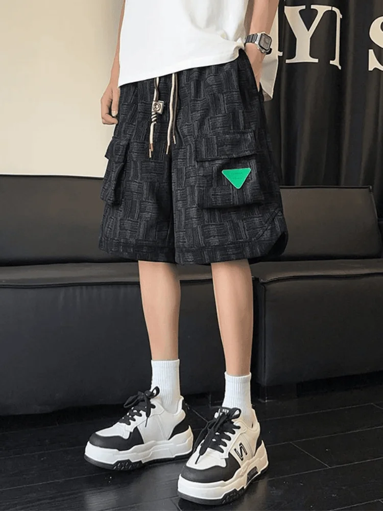 

American Sle Workwear orts Men's Summer Trendy Brand Cool e Logo Sport Five-Quarter Casual Straight Leg Mid-Length...