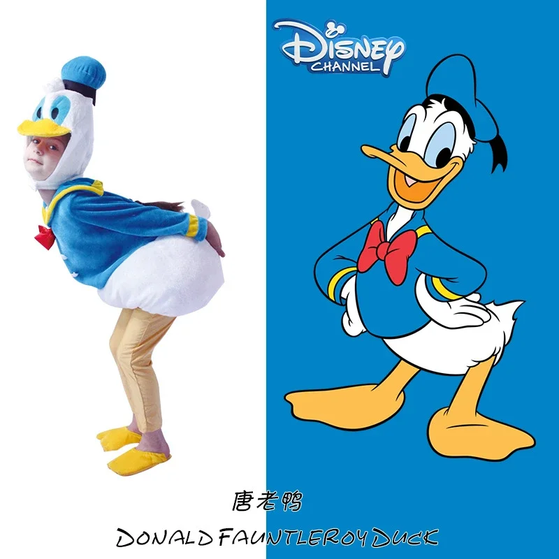 

Дисней Дональд Дак, Рождество, Хэллоуин, косплей, кукольная одежда, аниме-фигурки, персонажи, детские костюмы талисмана, вечерние, сценический реквизит