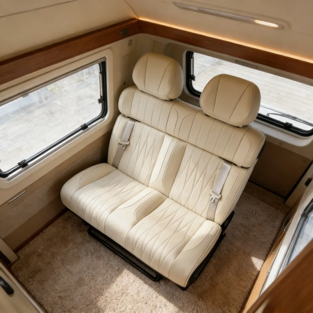 Fold Flat To Bed Custom Leather Seats Wholesale - Universal Fit for RV & Van with Sturdy Structure for Long-Term Vehicle Use