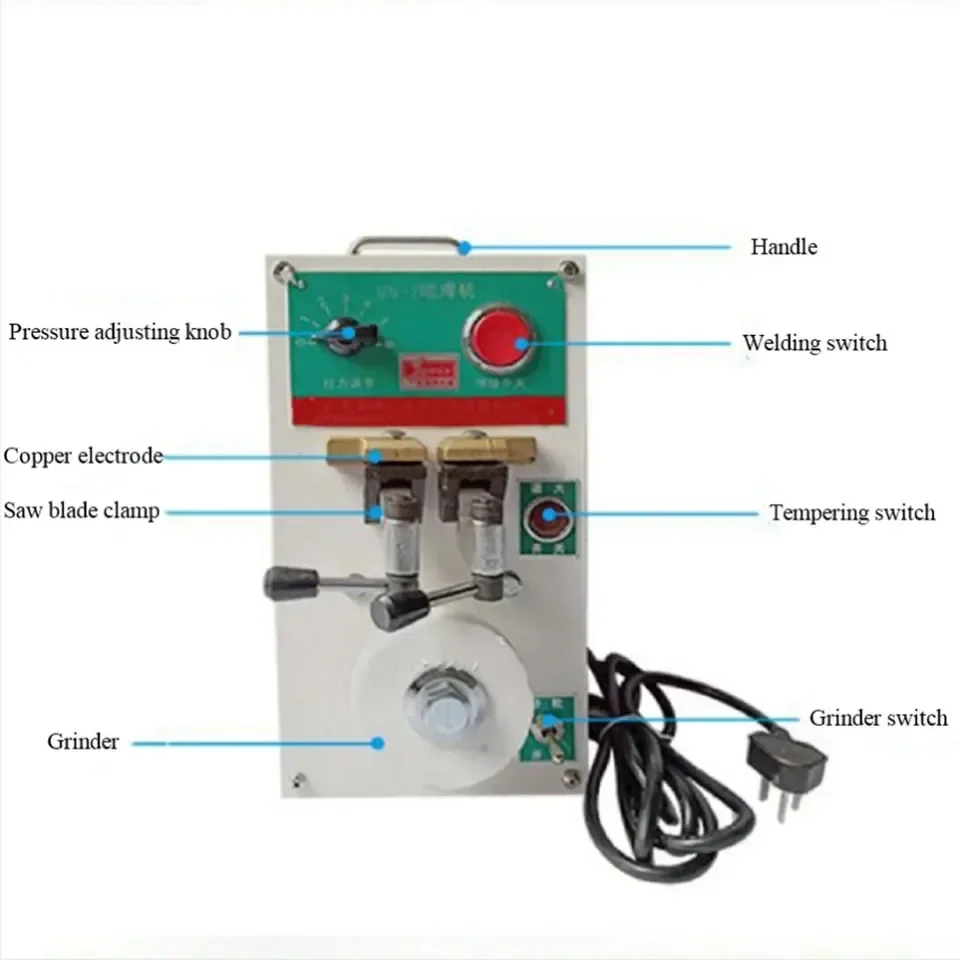 Настольный портативный мини-станция для пилы по металлу, стыковочный аппарат, закаляющий сварочный аппарат, полотно ленточной пилы, сварочный аппарат для стыковой вспышки