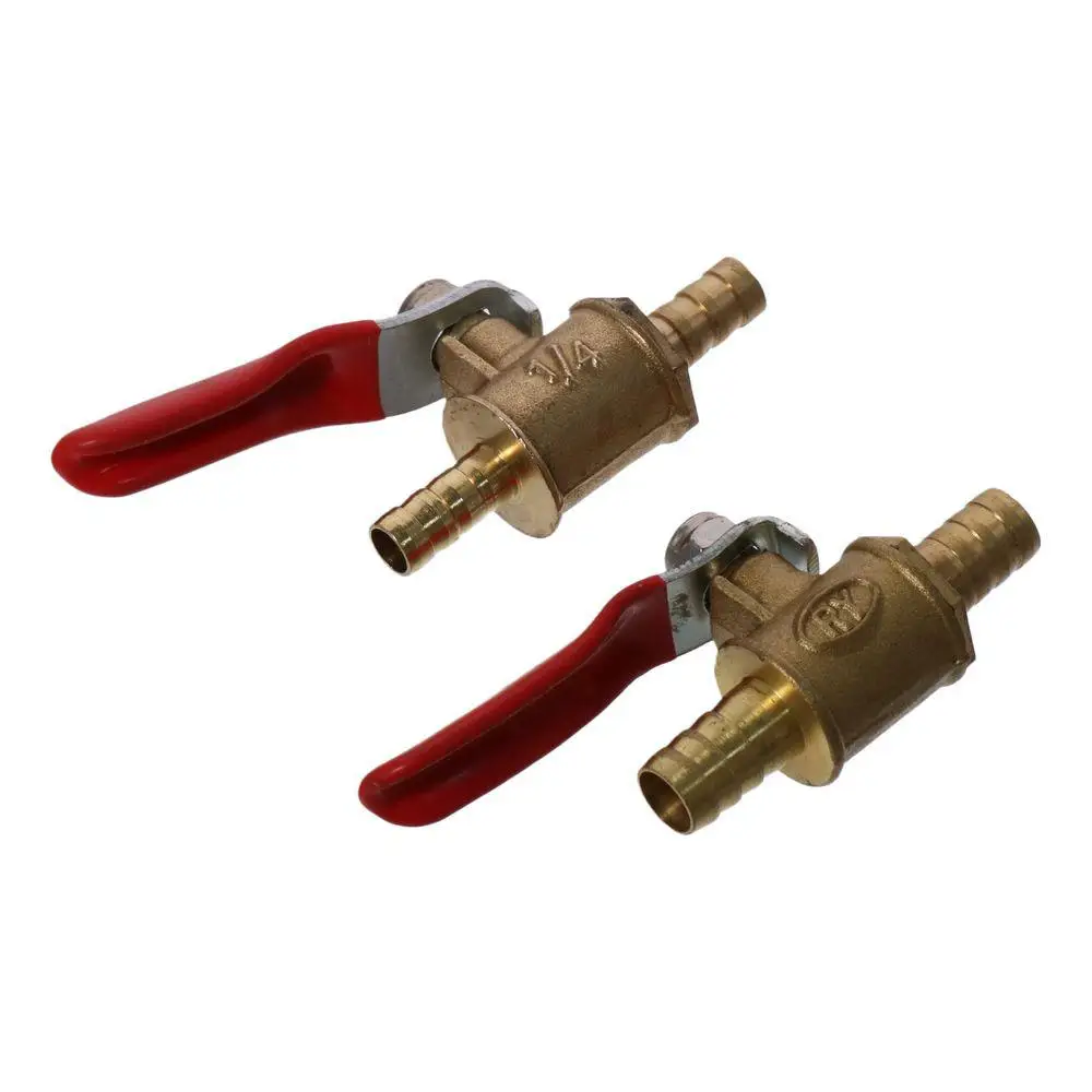 

Шаровой клапан 6 мм, 8 мм, 10 мм, 12 мм, зазубрица для шланга, 180 градусов, фитинги для шланга, рабочая ручка, латунный клапан