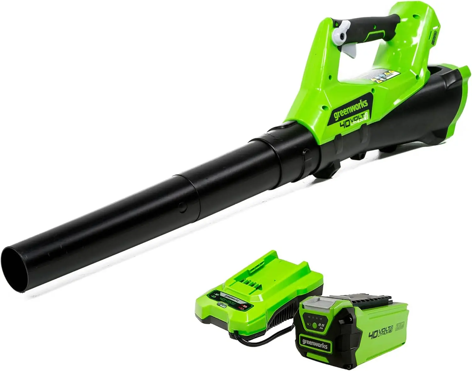 

Greenworks 40V (110 MPH / 390 CFM) Cordless Axial Blower, 2.5Ah Battery and Charger Included