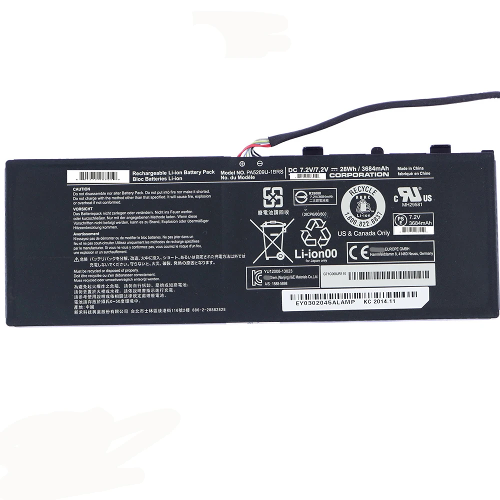 PA5209U-1BRS 7.2V 28Wh Original Laptop Battery for Toshiba Satellite Radius 11 L15W-B1302 L10W