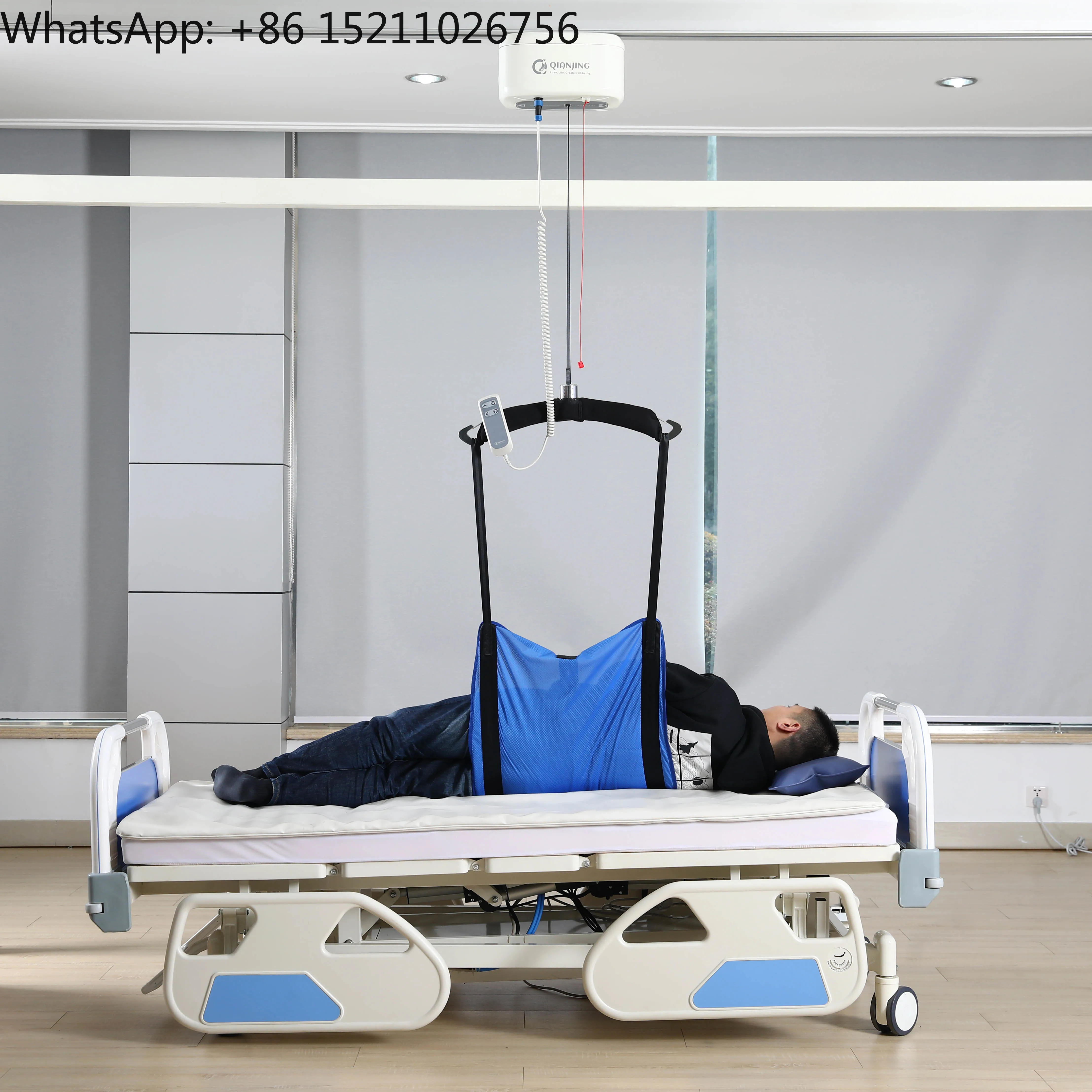 Medical Class I Overhead Ceiling Track Hoist Patient Lifts for Shifting and Transporting Patients Ceiling Lifts
