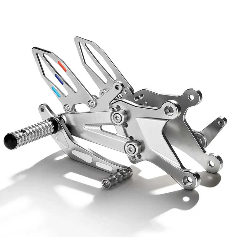 For ZXMOTOR 500RR 500F Modified Competition Raised Moved Foot Pedal Silver Black