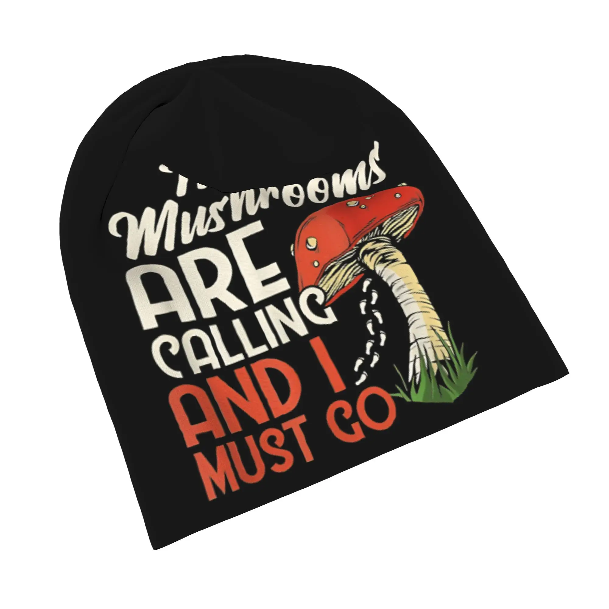 Mushrooms Are Calling Beanie Cap for Men Women Streetwear  Cooling Skull Cap Sweat Wicking for Running