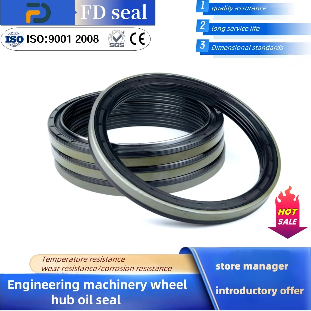 Wheel Hub Seal 190*215*15.5/17mm NBR 12016896B RWDR CASSETTE O-ring Engineering Parts Mechanical Seal Tractor Rubber Oil Seal