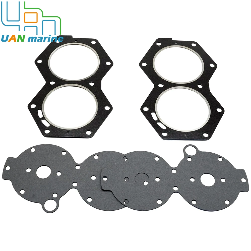 318358 Head Gasket and Cover Gasket Set for Evinrude  Johnson V4 88 90 100 110 115 140 HP 1973-1997 0318358 0777379 777379