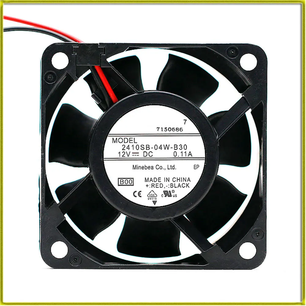 

4pin 12V 0.11A Cooling Fan 2410SB-04W-B30 6025 Cooling Fan 60*60*25mm 2410SB-04W 2410SB Double Ball Mute Cooling Fan Heat Sink