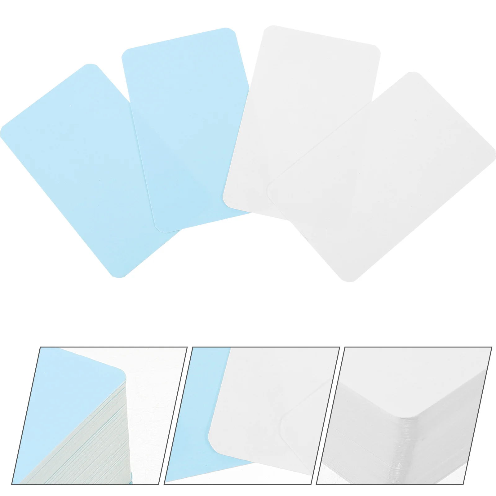 

2pcs Blank Paperboard Portable Note Cards For Writing Diy Crafts Memo Index Flashcards School Office Use Vintage Decorative