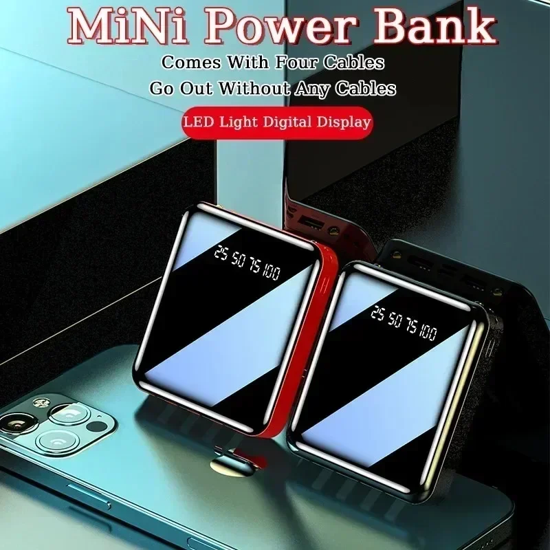 Mini Power Bank 20000mAh Portable Super Fast Charger Poverbank Digital Display External Battery Pack For iPhone Xiaomi Samsung