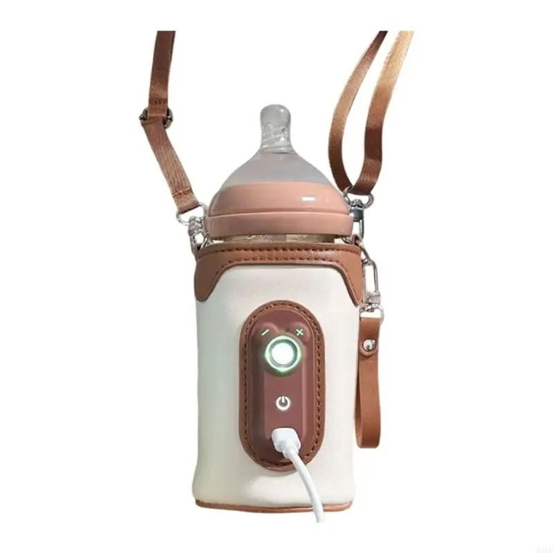 XXFE Baby Milk Warmer Bag with USB Power and Display Panel for Portable Feeding and Home Travel Bottle Care Daily Use