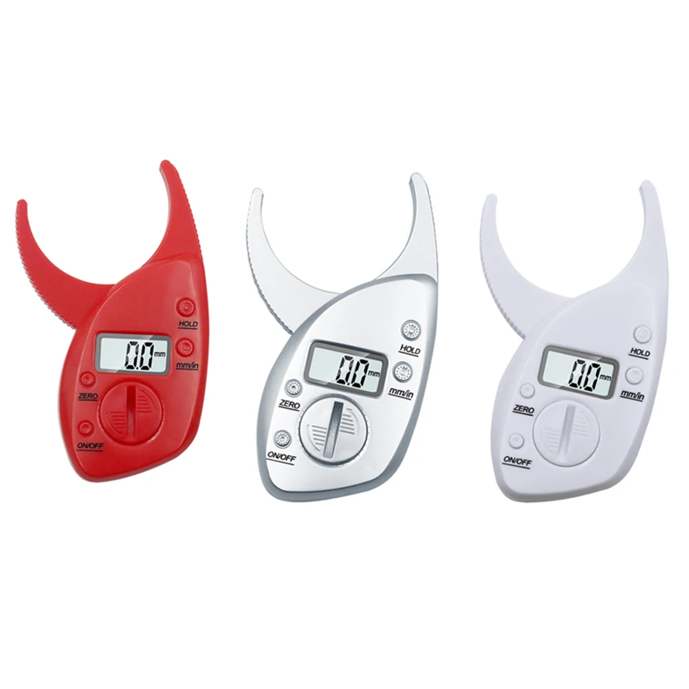 

Body Caliper Tool Lcd Display Fitness Fat Teller Portable Fat Lcd Display Teller Analyzer Durable Practical Red