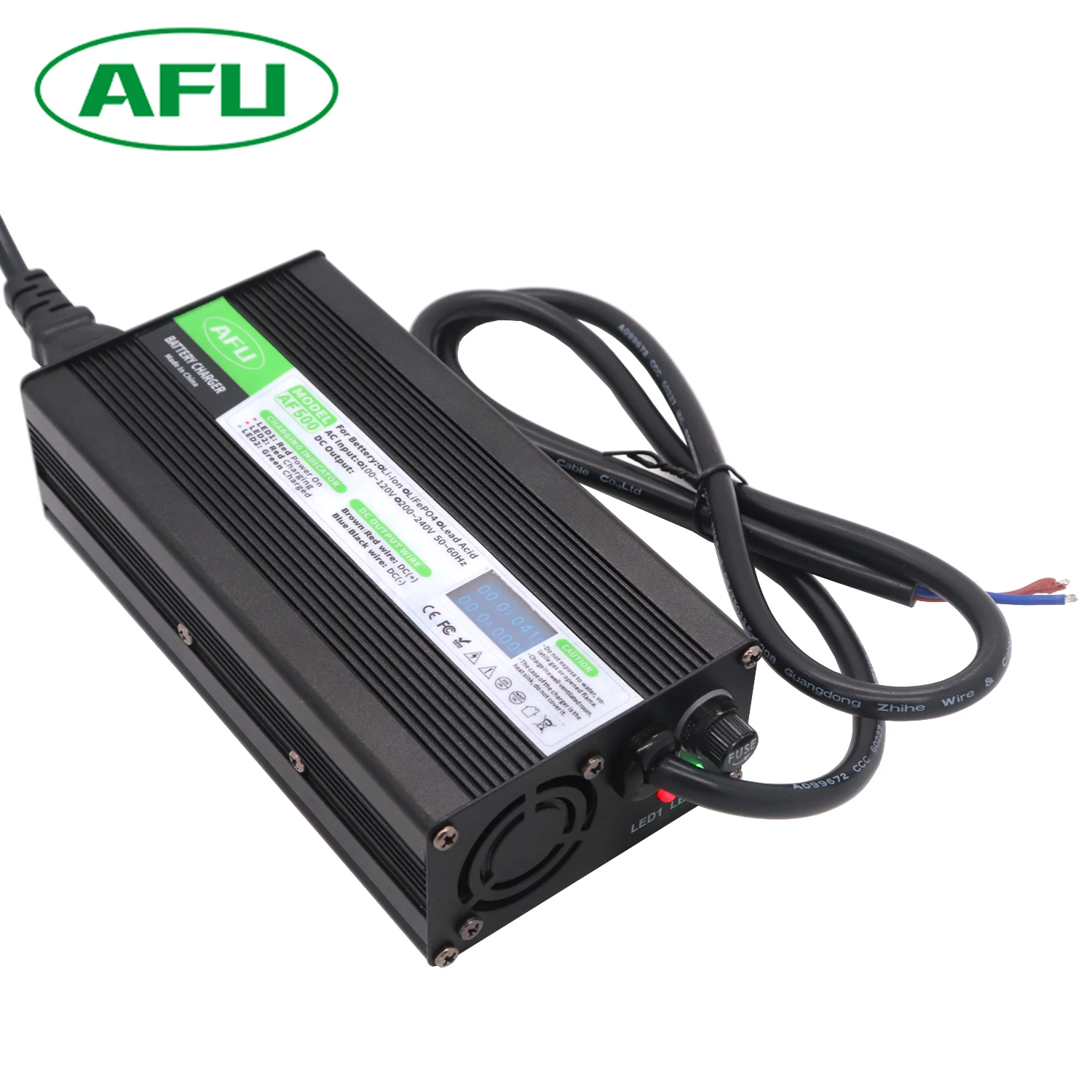 67.2V 5A Li-ion Battery Charger Usd For 16S 60V 59.2V Lithium Battery Pack Fast Charger With OLED Display