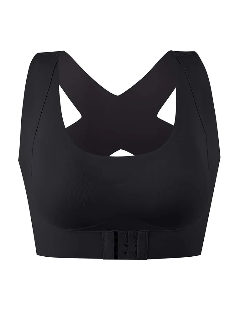 Bra For Women Posture Corrector Seamless Push Up Shockproof Sports Support Fitness Vest Underwear Corset Back Bralette