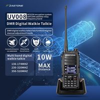 ZASTONE UV008 DMR Walkie Talkie Digital Two Way Radio Dual band 10W Dual time slot Walkie-talkie  AES265 Encryption IP67